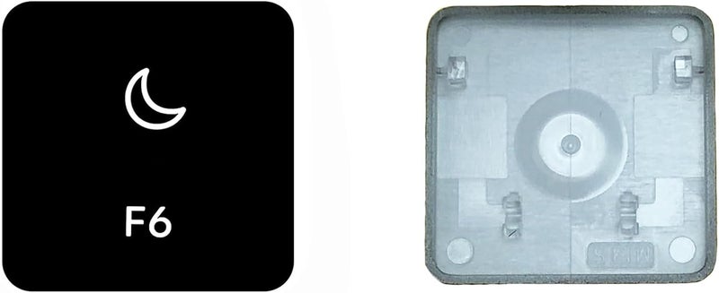 GRMTRV Replacement Individual Key Cap Hinge for MacBook Air 13'' 15'' M3 M4 A3113 A3114 A3240 A3241, 14'' 16'' Pro/Max M4 A3185 A3186 A3401 A3112 A3403 2024-2025 (F6) - Image 2